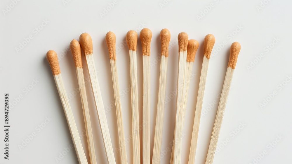 handfull of wooden matches - isolated product photo handfull of wooden matches - isolated product photo