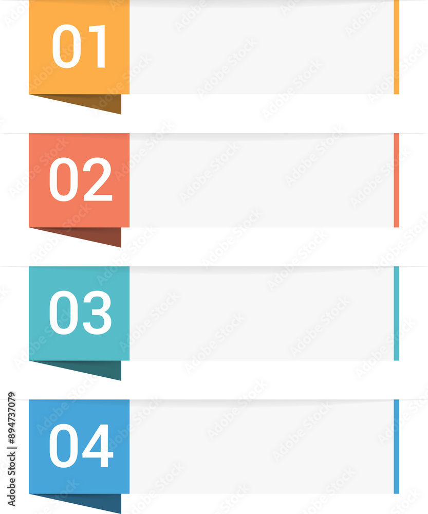 Obraz premium Infographic template with four steps or options, workflow, process diagram