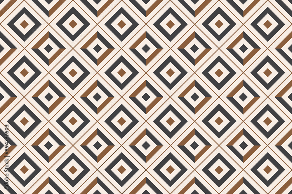 Brown and black checkered seamless pattern. The square shapes are different. Brown and black checkered seamless pattern. The square shapes are different.