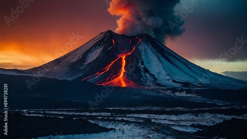 volcano - background