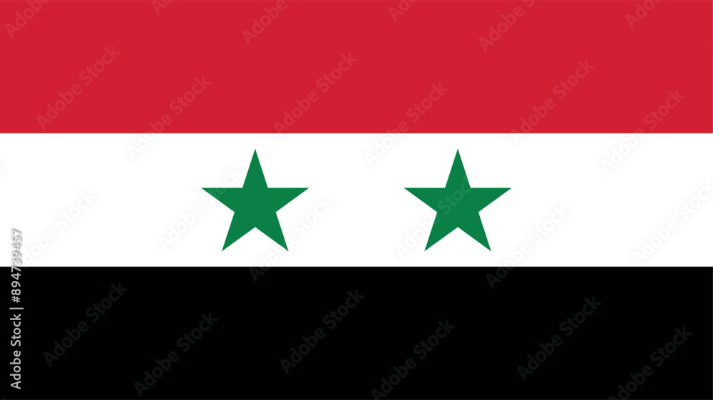 Official vector flag of Syria. Illustration eps10. Official vector flag of Syria. Illustration eps10.