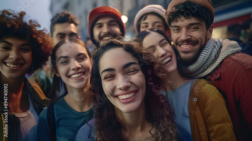 Happy people, happy group. Smiling face happy individual, friend, or team concept