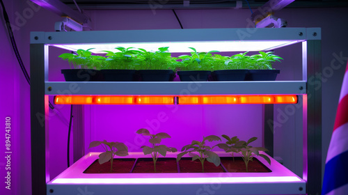 Hydroponic setup with trico...