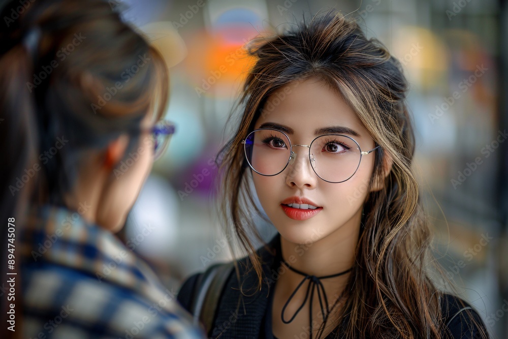 Female bank manager consulting client at interview for job recruitment. Female bank manager consulting client at interview for job recruitment.