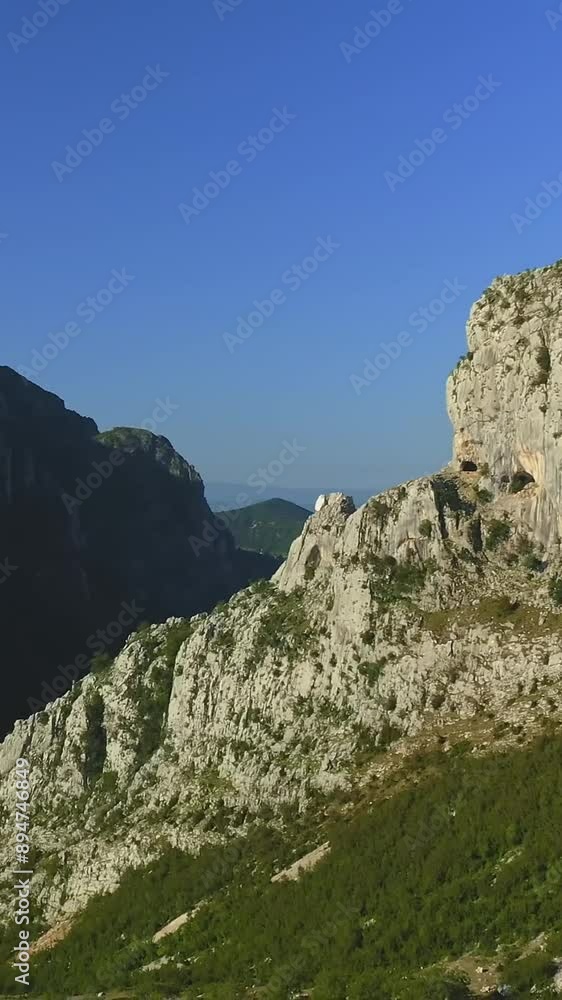 Aerial view of beautiful Albania landscape Aerial view of beautiful Albania landscape