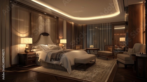 The lighting in the room is likely soft and dim, creating a romantic and intimate atmosphere 