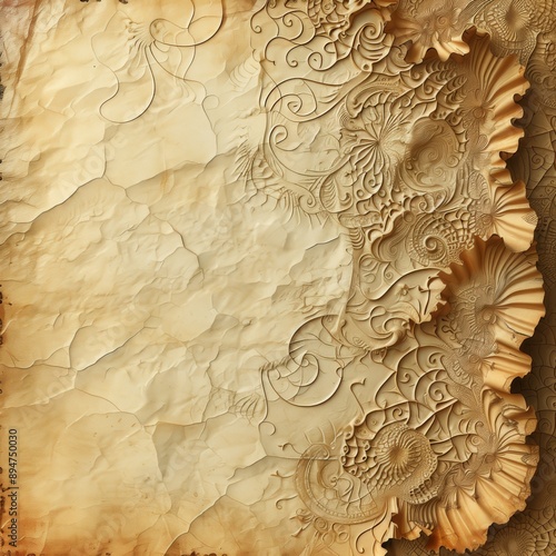 Old paper with ornament. © TADDEUS
