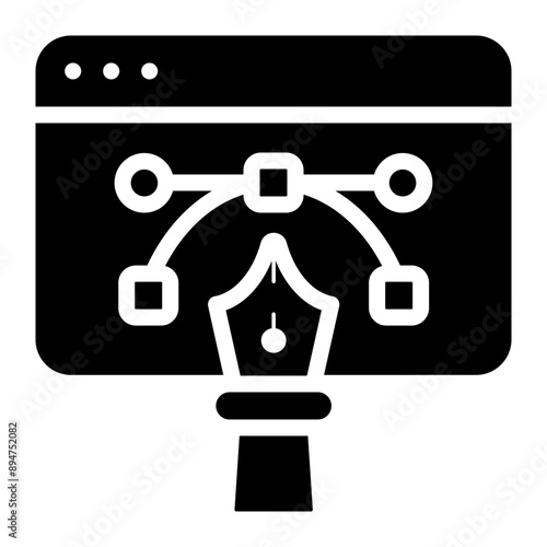 web design glyph icon