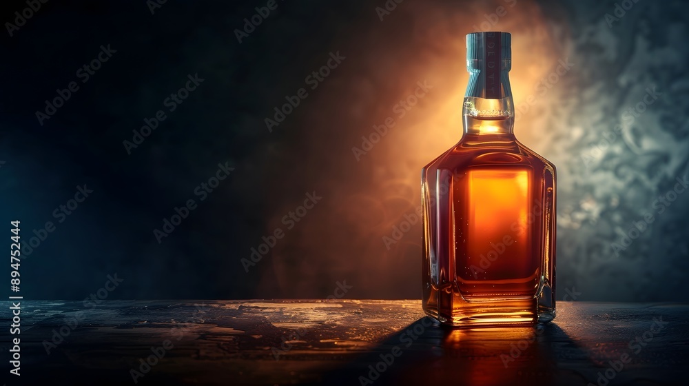 A premium whisky bottle A premium whisky bottle