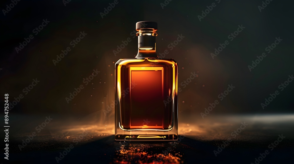 A premium whisky bottle A premium whisky bottle
