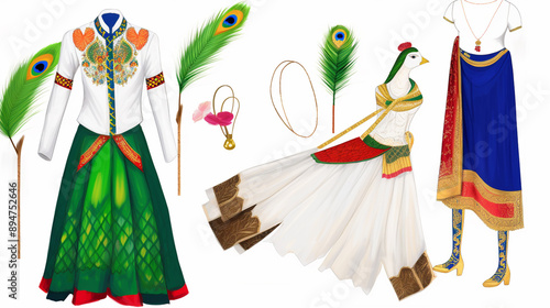 Fashion models in Indian ou...