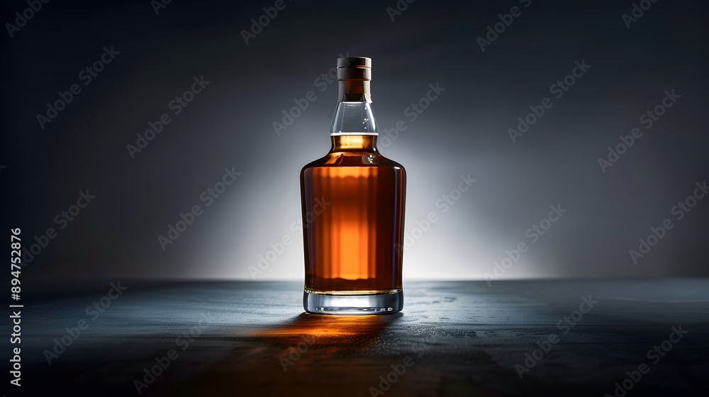 A premium whisky bottle A premium whisky bottle