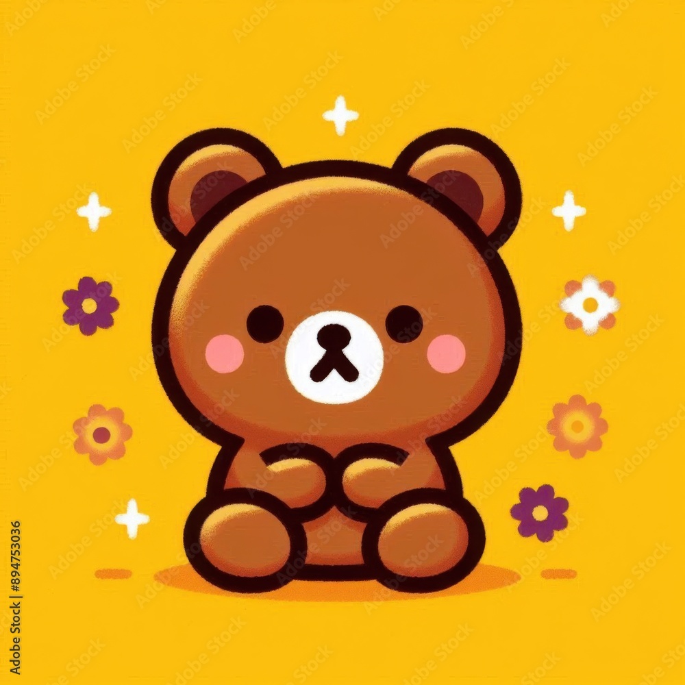 cute teddy bear with a flower cute teddy bear with a flower