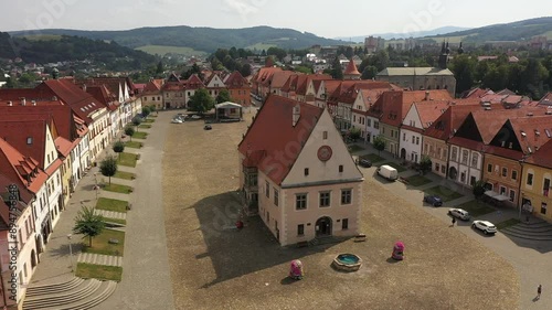 Historical town square in the Middle of Europe