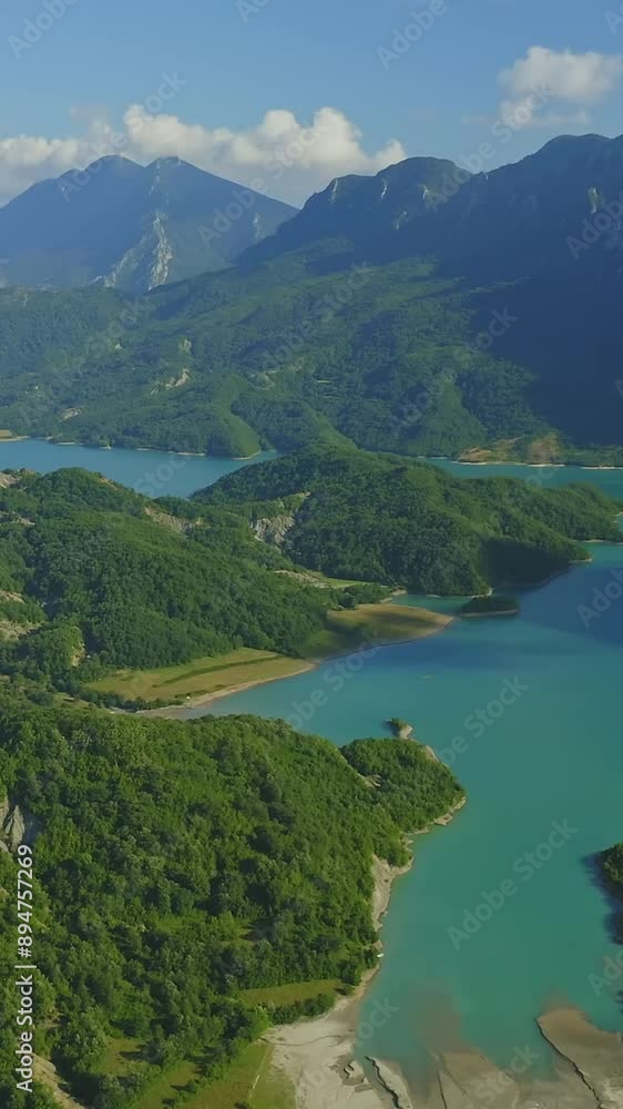 Aerial view of beautiful Albania landscape Aerial view of beautiful Albania landscape