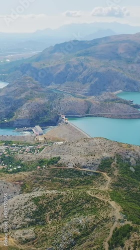 Aerial view of beautiful Albania landscape