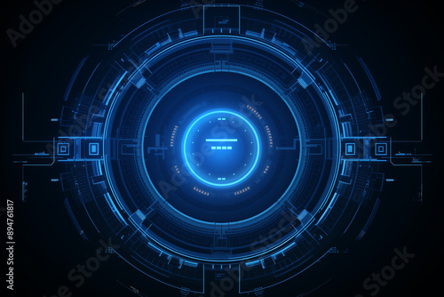 Wallpaper Mural Abstract technology digital line electronic network data innovation concept background. Torontodigital.ca