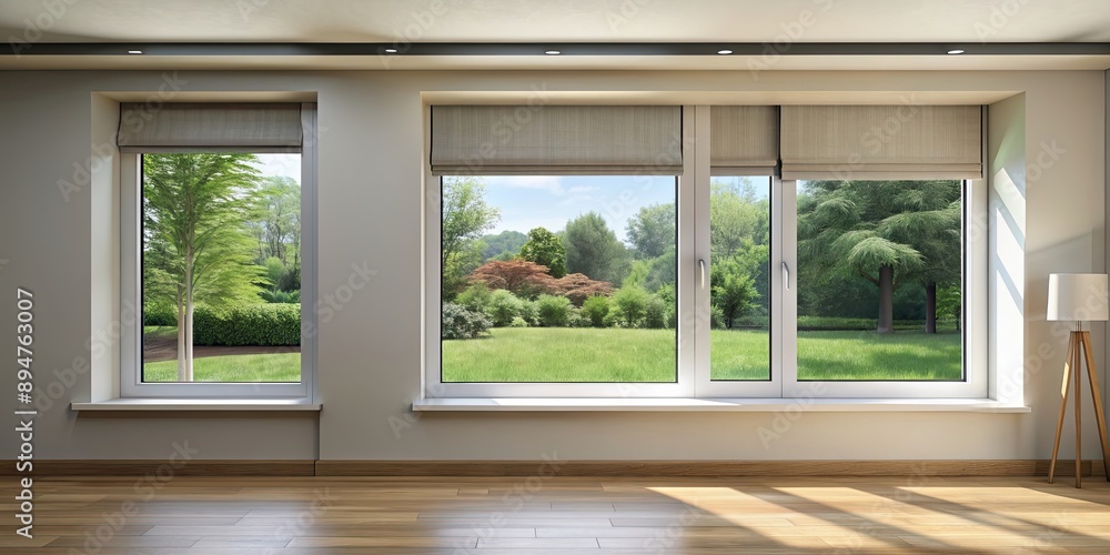 Fototapeta premium Window roller of a modern house in design, window, roller,house,design, modern, home, architecture, exterior