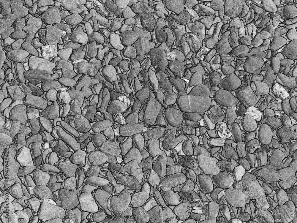 Stone ground pattern, natural stone texture, ground pavement bac. Pencil drawn sketch Stone ground pattern, natural stone texture, ground pavement bac. Pencil drawn sketch