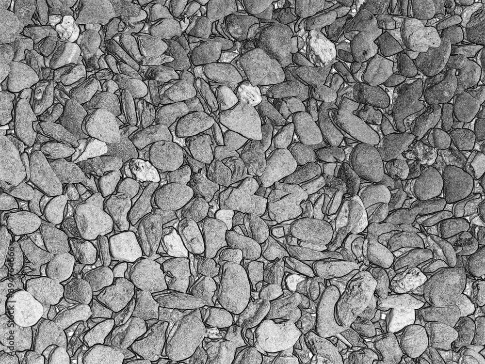 Stone ground pattern, natural stone texture, ground pavement bac. Pencil drawn sketch Stone ground pattern, natural stone texture, ground pavement bac. Pencil drawn sketch