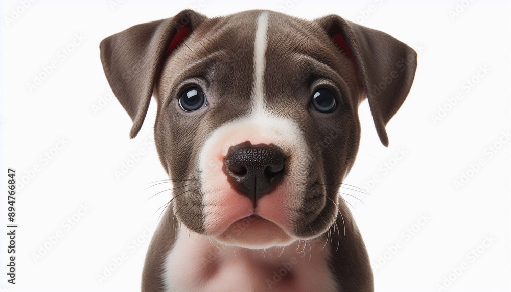 Fototapeta premium Niedlicher Pitbull Welpe