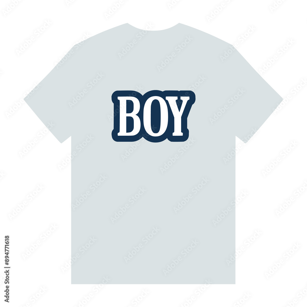 Naklejka premium boy t shirt fashion sticker vector illustration template design