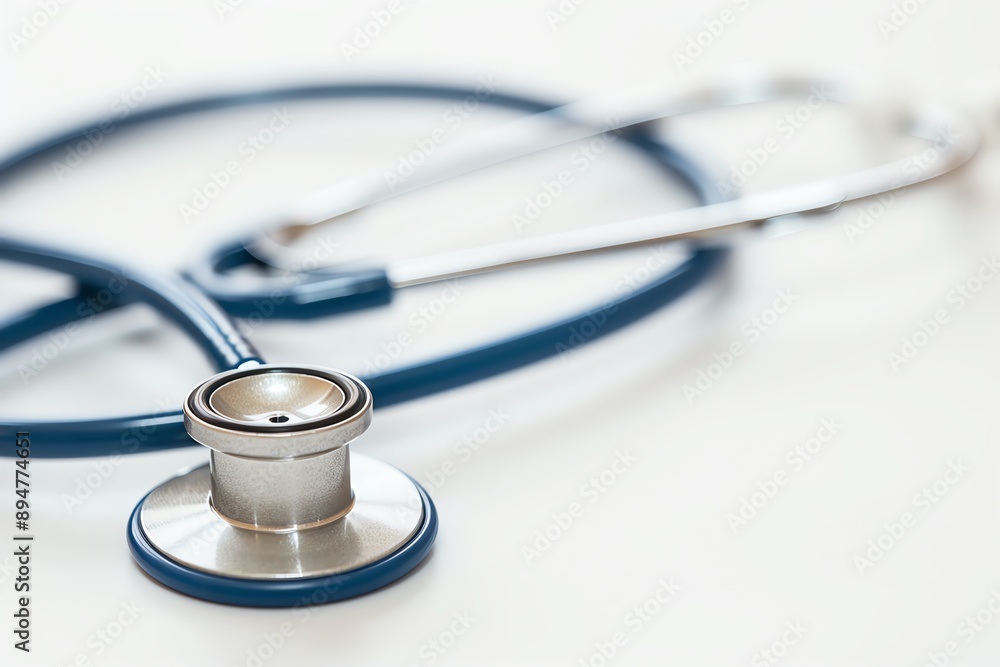Close-up of a stethoscope, symbolizing medical care Close-up of a stethoscope, symbolizing medical care