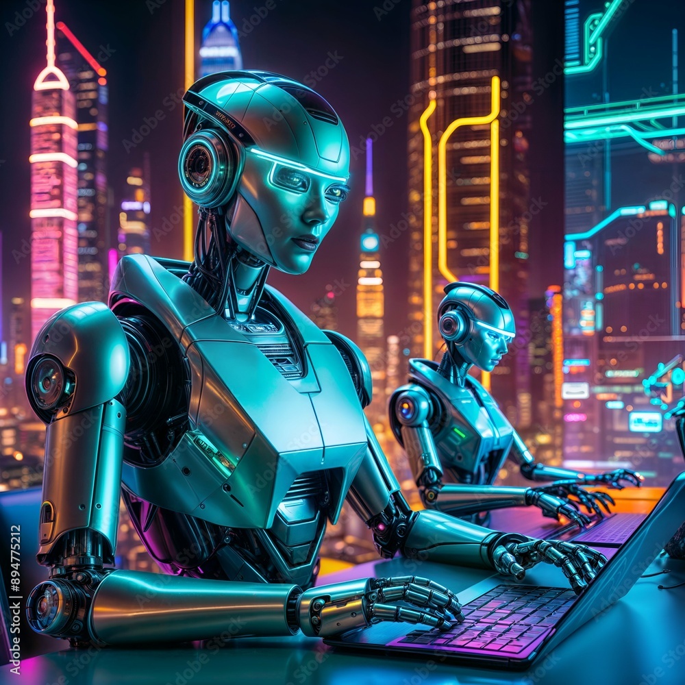 Robots commanding the technology of the future Robots commanding the technology of the future