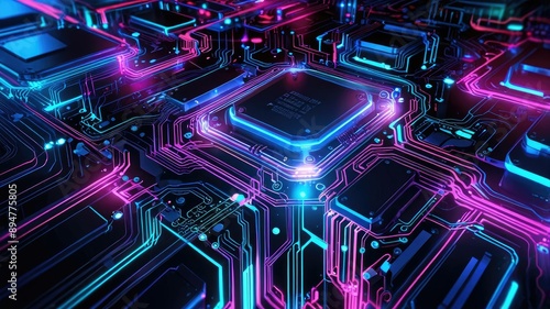 Abstract Technology Background