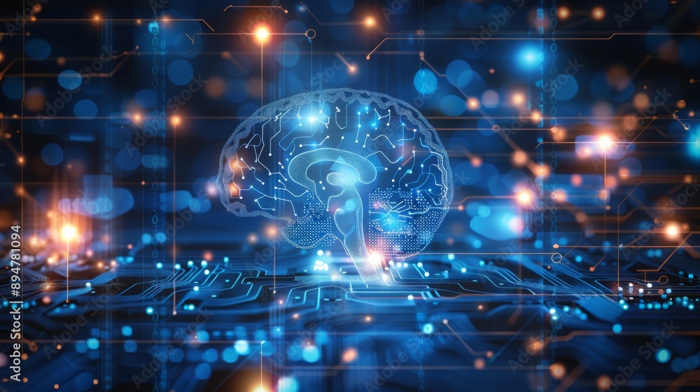 Artificial Intelligence Brain Circuit Artificial Intelligence Brain Circuit