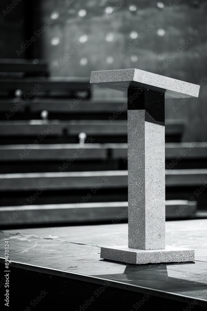 Imagine a podium at a music festival, designed to accommodate both speeches and live performances. What features make this podium versatile for different types of presentations Imagine a podium at a music festival, designed to accommodate both speeches and live performances. What features make this podium versatile for different types of presentations