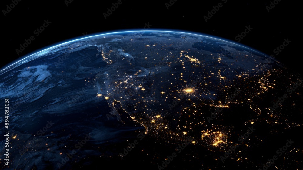 Fototapeta premium Earth at Night from Space