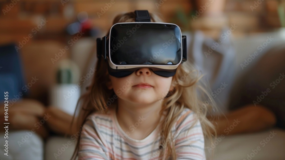 Child Using VR Headset Child Using VR Headset