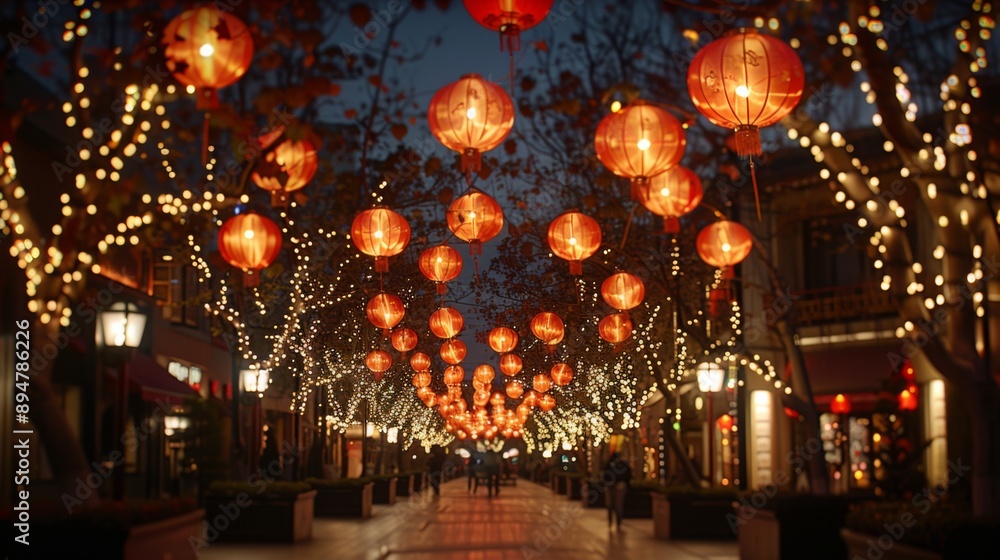 Lantern Festival Celebration at Night Lantern Festival Celebration at Night