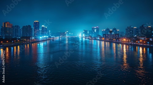 Wallpaper Mural Cityscape at Night Torontodigital.ca