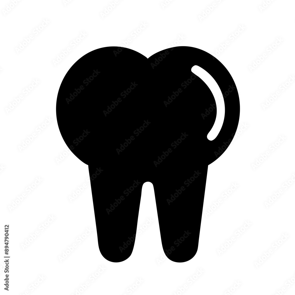 vector Icon of floss. Minimalist, Black and White vector Icon of floss. Minimalist, Black and White