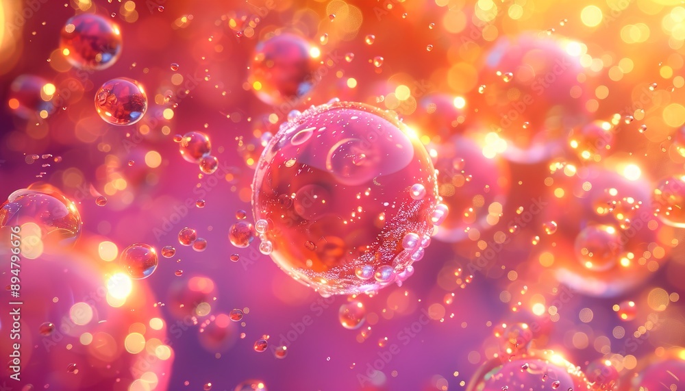 Colorful liquid bubbles Colorful liquid bubbles