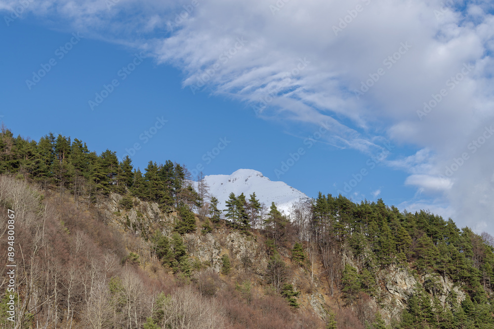 Snowcapped mountains, Ligurian Alps, Italy Snowcapped mountains, Ligurian Alps, Italy