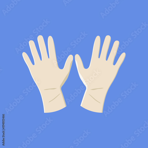 illustration of disposable gloves