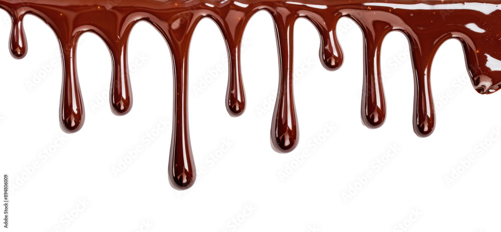 PNG Dripping chocolate on white background PNG Dripping chocolate on white background