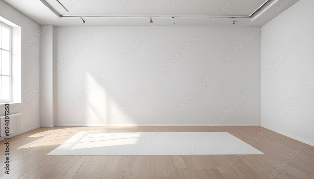 Fototapeta premium empty room with wall