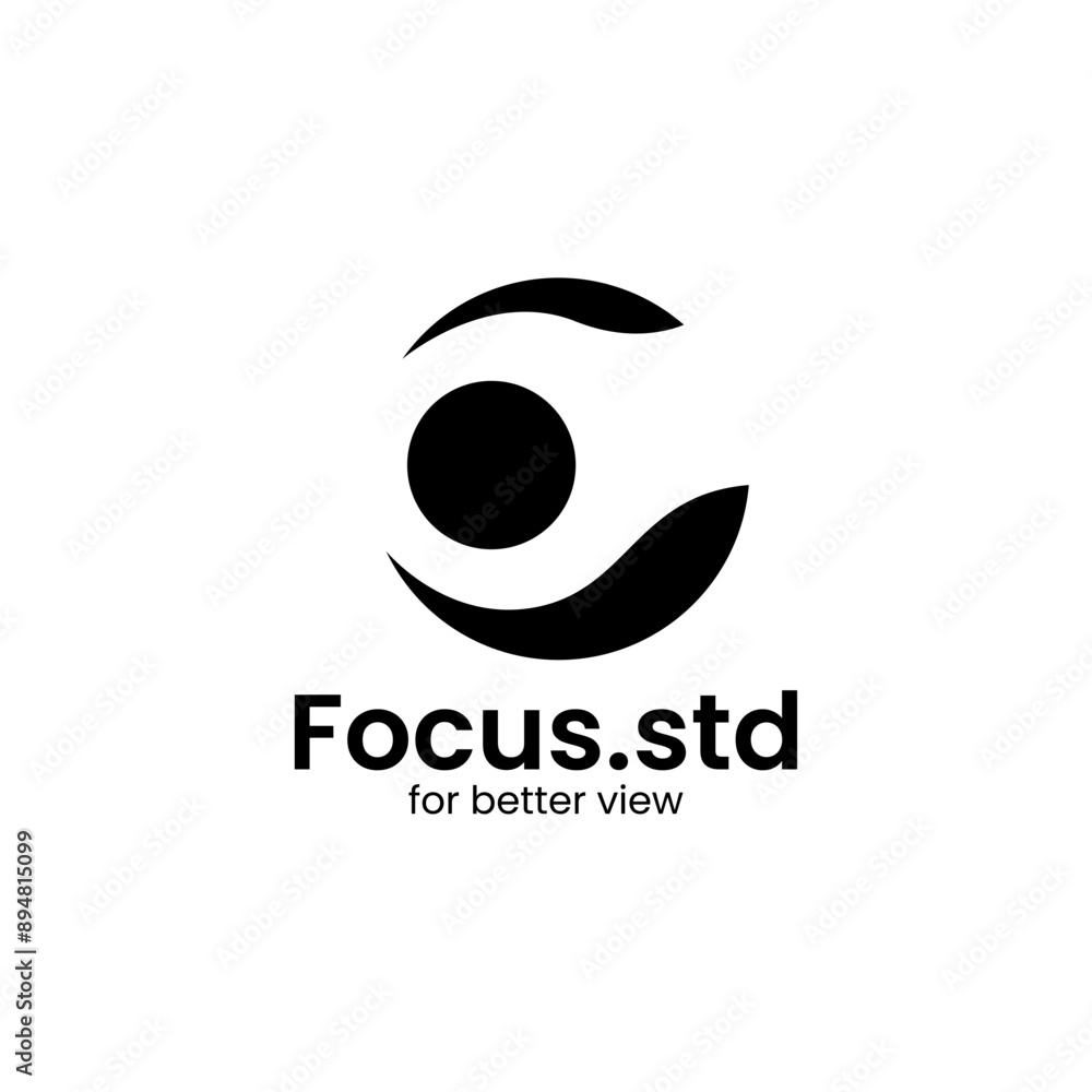 Eye and camera logo design vector. Lens simple icon for photo studio, apps, cctv Eye and camera logo design vector. Lens simple icon for photo studio, apps, cctv