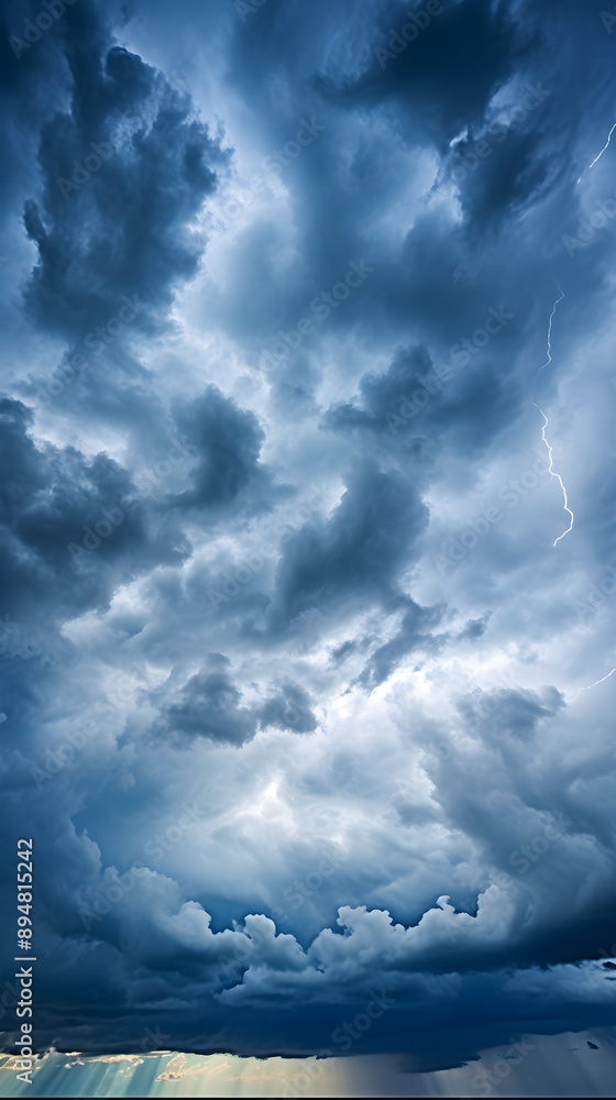 Obraz premium Dark, Menacing Thunderclouds Approaching: The Calm before the Storm