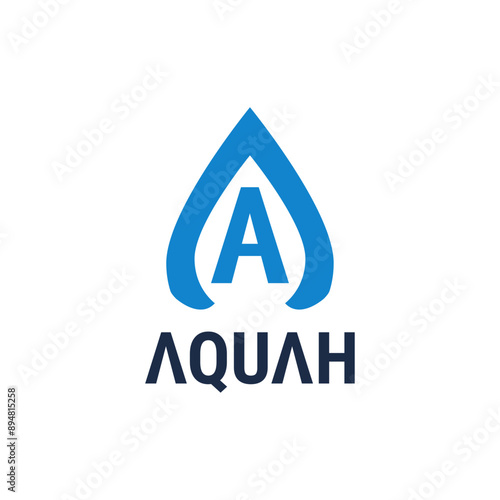 Free Download Letter A Water Logo Identity. Water Droplets Logo Simple and Flat logo - GFXLoad