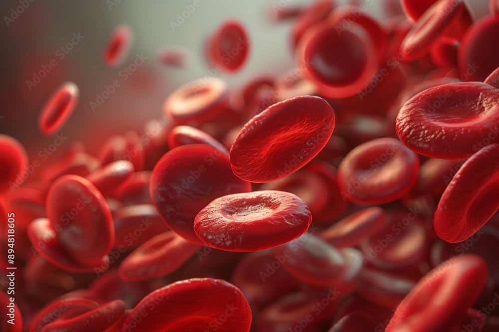 3d render of red blood cells 3d render of red blood cells