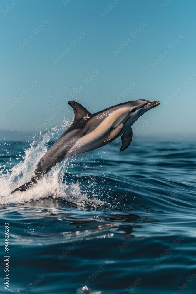 Fototapeta premium Dolphin leaping out of the water