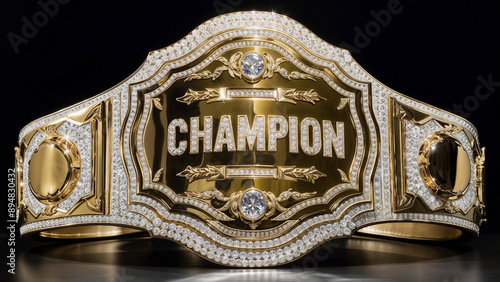 Luxurious Championship Belt Made of Gold