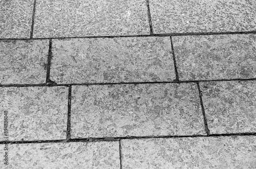Wallpaper Mural City pavement texture, brick road pattern made of granite black and white background. Pencil sketch drawing illustration Torontodigital.ca