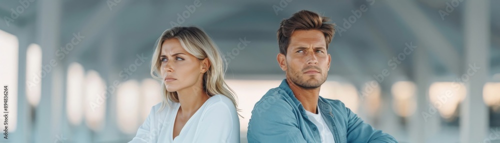 Marital Disagreement in Intimate Car Cabin During Soft Evening Light Marital Disagreement in Intimate Car Cabin During Soft Evening Light