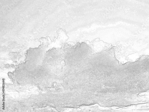 Stormy sky with white and grey clouds background, beautiful sunset heaven photo. Hand drawn pencil sketch illustration